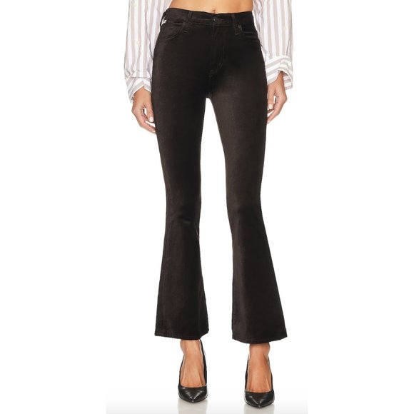 CITIZENS OF HUMANITY Lilah Velvet High Rise Bootcut Pants in Pony - Size US 25 - Picture 1 of 16